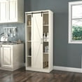 thumbnail image 1 of Woven Paths Shelton Wood Kitchen Pantry with 1 Sliding Barn Door, Ivory, 1 of 20