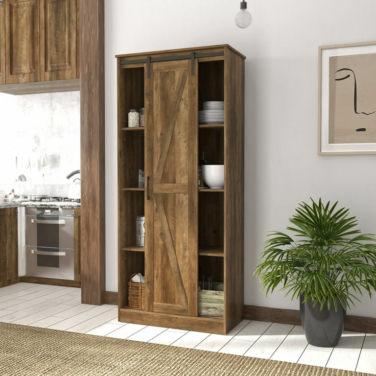 Barn door pantry cabinet deals