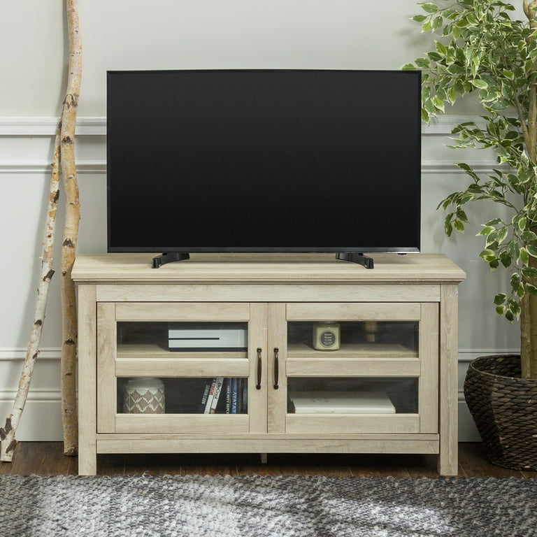 White oak tv stand clearance walmart