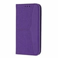 thumbnail image 1 of Woven Pattern Wallet Case for iPhone 12 Pro / iPhone 12 with Kickstand Card Slots Magentic Closure Case, PU Leather Shockproof Wrist Strap Cover for iPhone 12 Pro / iPhone 12 6.1",Purple, 1 of 10