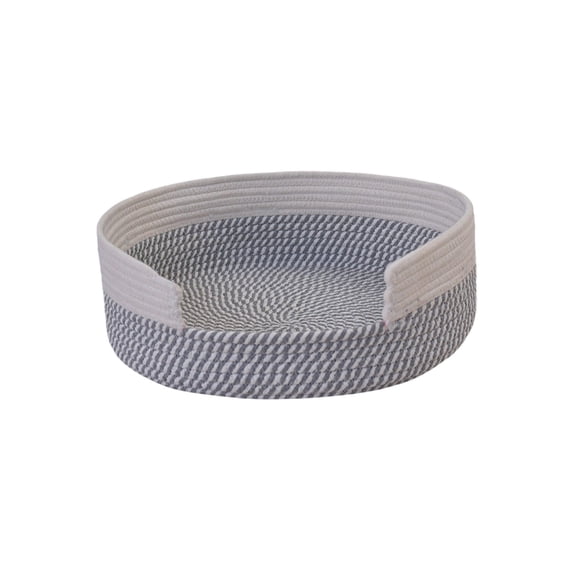 Woven Pet Bed, Wear-Resistant Rope Round Cat and Dog Nest, Easy-to-Clean Small Pet House for Summer