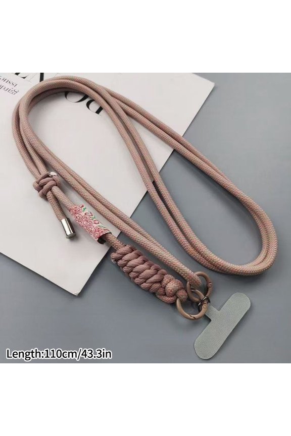 Woven Phone Lanyard Outdoor Mountaineering Mobile Phone Hanging Strap Anti Loss Lanyards Neck Strap for Girl Keychain Chain Rope