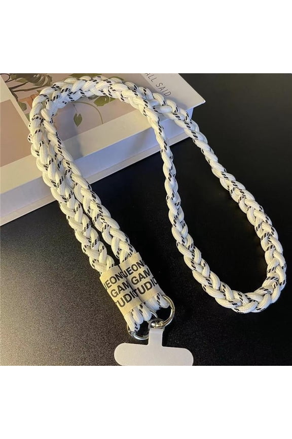 Woven Phone Lanyard Outdoor Mountaineering Mobile Phone Hanging Strap Anti Loss Lanyards Neck Strap for Girl Keychain Chain Rope