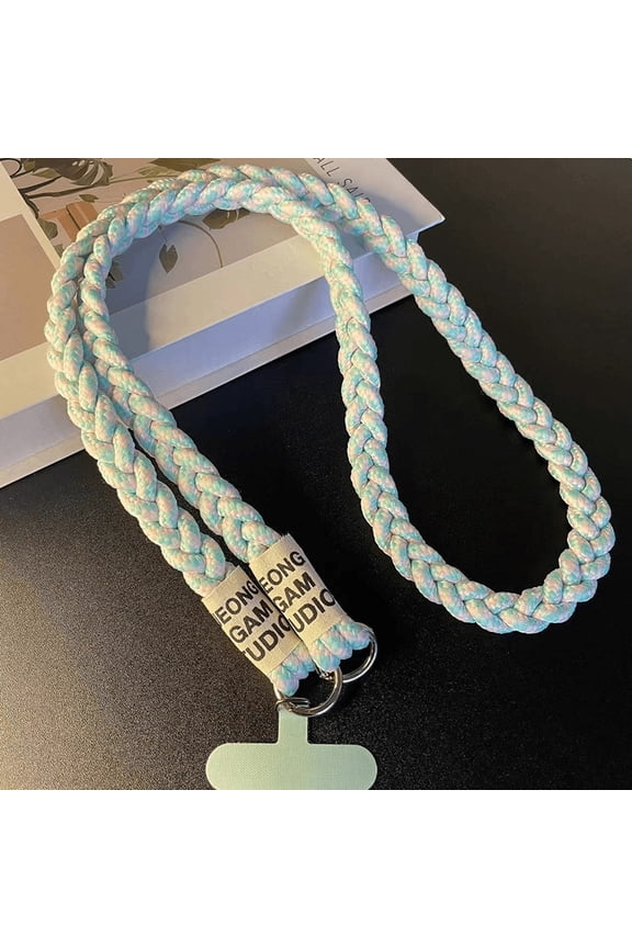 Woven Phone Lanyard Outdoor Mountaineering Mobile Phone Hanging Strap Anti Loss Lanyards Neck Strap for Girl Keychain Chain Rope
