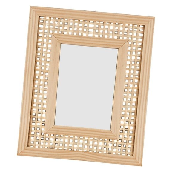 Woven Picture Frame Boho Frames Coastal Photo Collage Bling Bedroom Decor Decoration Holder for Wall Wedding Rattan