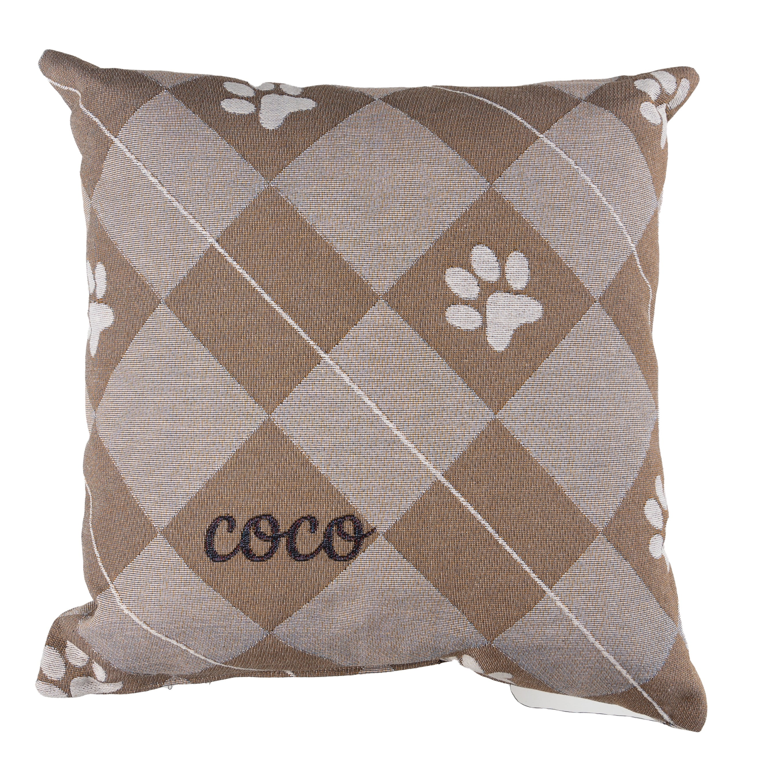 Jacquard Woven Pillow, 17x17, Personalization, Walmart Custom, Adult, Teen, Tween, Unisex.
