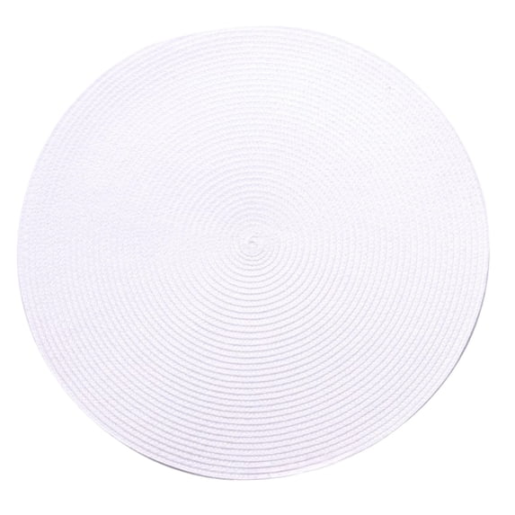 Woven Placemat (Fabric Placemat, Textile Table Mat), White Woven Cotton Placemat, Washable Plastic Table Mat for Dining Room, Woven Placemat, Table Setting, Farmhouse Decor, Dining Linens