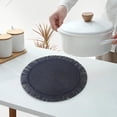 thumbnail image 1 of Woven Placemats Set of 1 - Waterproof & Oil-Proof Table Mats, Heat Resistant Dining Pad for Hot Dishes, Round 15-Inch Ramie Yarn Place Mats for Kitchen, Restaurant, Coffee Table, 1 of 5