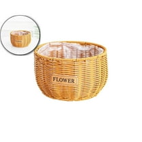 Woven Plant Basket for Indoor and Outdoor Use Rustic Storage Container Versatile Flower Pot for Indoor Plants