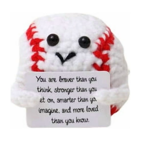 Woven Potted Plants With Crochet Hooks, Baseball Dolls, And Cotton Material For Home Decor And Craft Use 4.0X4.0X6.0In 0.3Lb