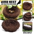 thumbnail image 1 of Woven Rattan Bird Nest 2.4 Inch Small Size Hanging - Handwoven Natural Rattan Material, Durable For Outdoor Use, Suitable For Bird Nesting & Decorative Garden Accent - Pet Bird, 1 of 8