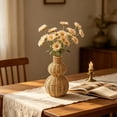 thumbnail image 1 of Woven Rattan Flower Vase Decorative Wicker Basket Rustic Artificial Ornament Vase for Home Décor Dinner Table Centerpiece, 1 of 6