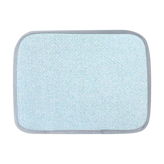 Woven Rattan Pet Cooling Mat Sky Blue 16 x 24 Inch Breathable Cool Summer Bed Pad for Dog Cat Rabbit Hamster Indoor Use