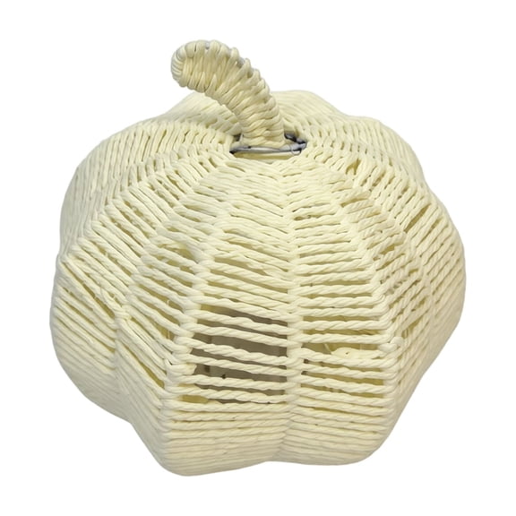Woven Rope LED Pumpkin Home Decor Halloween Fall Autumn Harvest Decor Cornucopia Festival Halloween