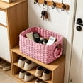 thumbnail image 1 of Woven Rope Storage Basket, Natural Paper Rope Organizer Baskets, Decorative Wicker Bin For Bathroom Bedroom Kitchen Office, 1 of 6