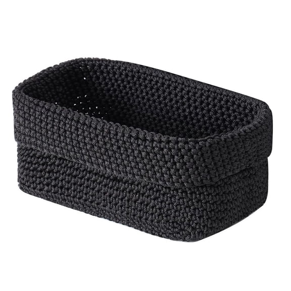 Woven Rope Storage Basket,Table Organizers for Closet Towels,Baby Nursery Bin,Gift Baskets Empty Small Dog Cats Toy Box