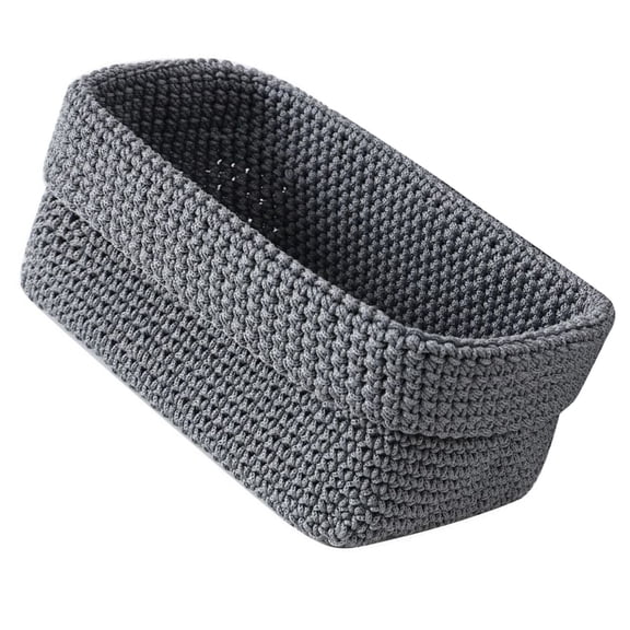 Woven Rope Storage Basket,Table Organizers for Closet Towels,Baby Nursery Bin