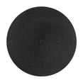 thumbnail image 1 of Woven Round Table Mat 14.96in – Heat & Oil Resistant, Waterproof Placemat for Dining Table, Coffee Table, Restaurant, Home – Stylish Heat Insulation & Easy Clean Protection(Black), 1 of 3