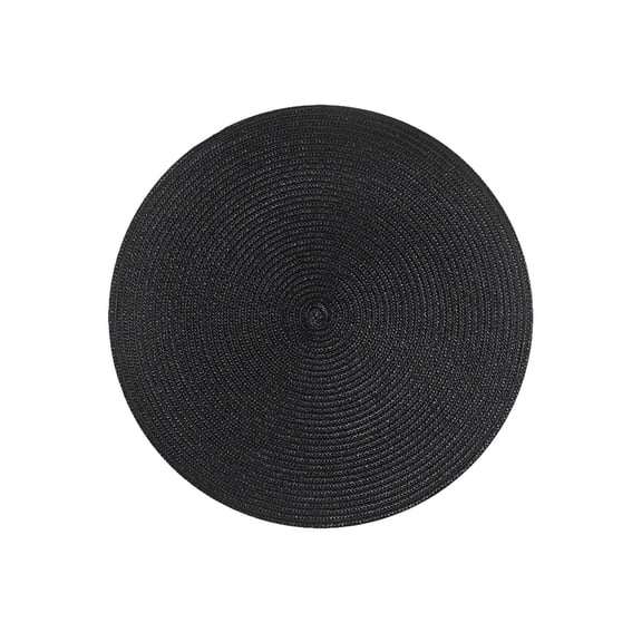 Woven Round Table Mat with Heat Insulation and Waterproof Oil-Proof Protection for Dining Table Use