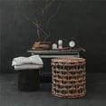 thumbnail image 1 of Zentique ZENWS-P08 Water Hyacinth Woven Pouf, 1 of 3