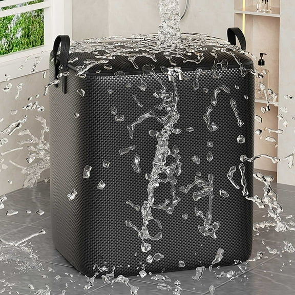 Woven Storage Bag Zipper Organizer for Quilts Clothing and Toys Super Load-Bearing Material Durable Reusable Space-Saving Solution for Home Organization and Closet Decluttering Ihhddx