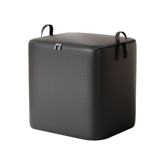 Heavy Duty Load-Bearing Storage Bag,Woven Material Organizer,Extra Large Capacity,Double Zipper Closure,Reinforced Handles,Quilts,Bedding,Clothes,Books,Durable Foldable Storage for Household Items