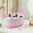 thumbnail image 1 of Woven Storage Basket​ Assorted Colors Cotton Basket Soft Texture Laundry Room Use, Home Clothes Organization, 1 of 7