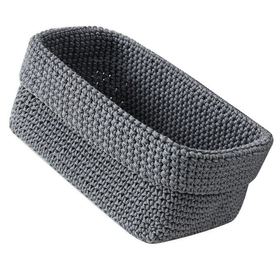 Woven Storage Basket Bins for Organizing Shelves Decorative Baskets for Storage Clothes Books Towels and Pet Dog Toy