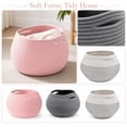 thumbnail image 1 of Woven Storage Basket Cotton Rope Basket Round Bulbous Pink Basket for Storage Coiled Rope Storage Bin Organizer for Nursery Living Room Bathroom Countertop 1 Pack, 1 of 8