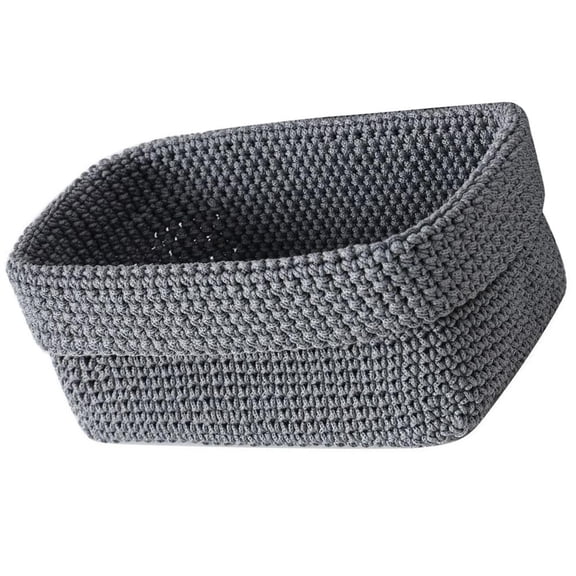Woven Storage Basket,Decorative Organizers Bins Box for Towel,Book,Cloth,Shoes