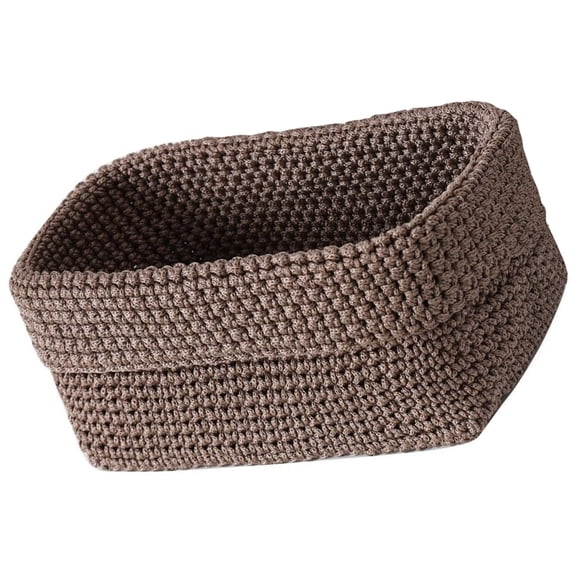 Woven Storage Basket,Decorative Organizers Bins Box for Towel,Book,Cloth,Shoes