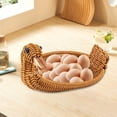 thumbnail image 1 of Woven Storage Basket, Fruit Storage Container, Snack Organizer, Small Item Basket, Multi-Functional Tabletop Basket, Home Storage, Soft and Practical Organizer, Household Storage, 1 of 6