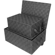Woven Storage Basket - Grey
