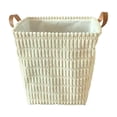 Ratten's Texture Woven Storage Basket Hollow Handle, Large Capacity, Imitation Rattan ...