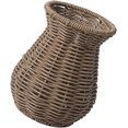 thumbnail image 1 of Woven Storage Basket, Imitation Rattan Plastic Flower Vase Desktop Dried Floral Bud Holder Decorative Plant Pot Container for Home Decor, Model D, 1 Pack, 1 of 6