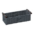 thumbnail image 1 of Woven Storage Basket - Multi-Purpose Woven Organizer Bin, Sturdy Storage Basket for Home Kitchen Pantry Closet Organization （ Black ）, 1 of 6
