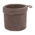 thumbnail image 1 of Woven Storage Basket, Round Wall Mounted Woven Hanging Basket, for Bedside Desktop Home Living Room Organizing/Storage, Brown, 1 of 6