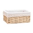 thumbnail image 1 of Woven Storage Basket Straw Woven Storage Basket Desktop Snack Key Box, 1 of 5