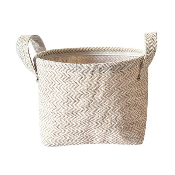 Woven Storage Bin Square Shape Easy To Move For Sundries Organization 1Set