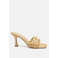 thumbnail image 1 of Woven Strap Spool Heel Sandals, 1 of 11