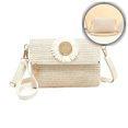 thumbnail image 1 of Woven Straw Crossbody Bag for Women - Summer Shoulder Purse with Adjustable Strap, Stylish & Practical for Daily, Travel & Casual Outings, 1 of 5