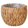 thumbnail image 1 of Woven Straw Flower Pot,Bexikou Seagrass Planters Basket Garden Plant Pot Containers,Water Hyacinth Woven Planters Flower Basket for Indoor Outdoor Plants, 1 of 7