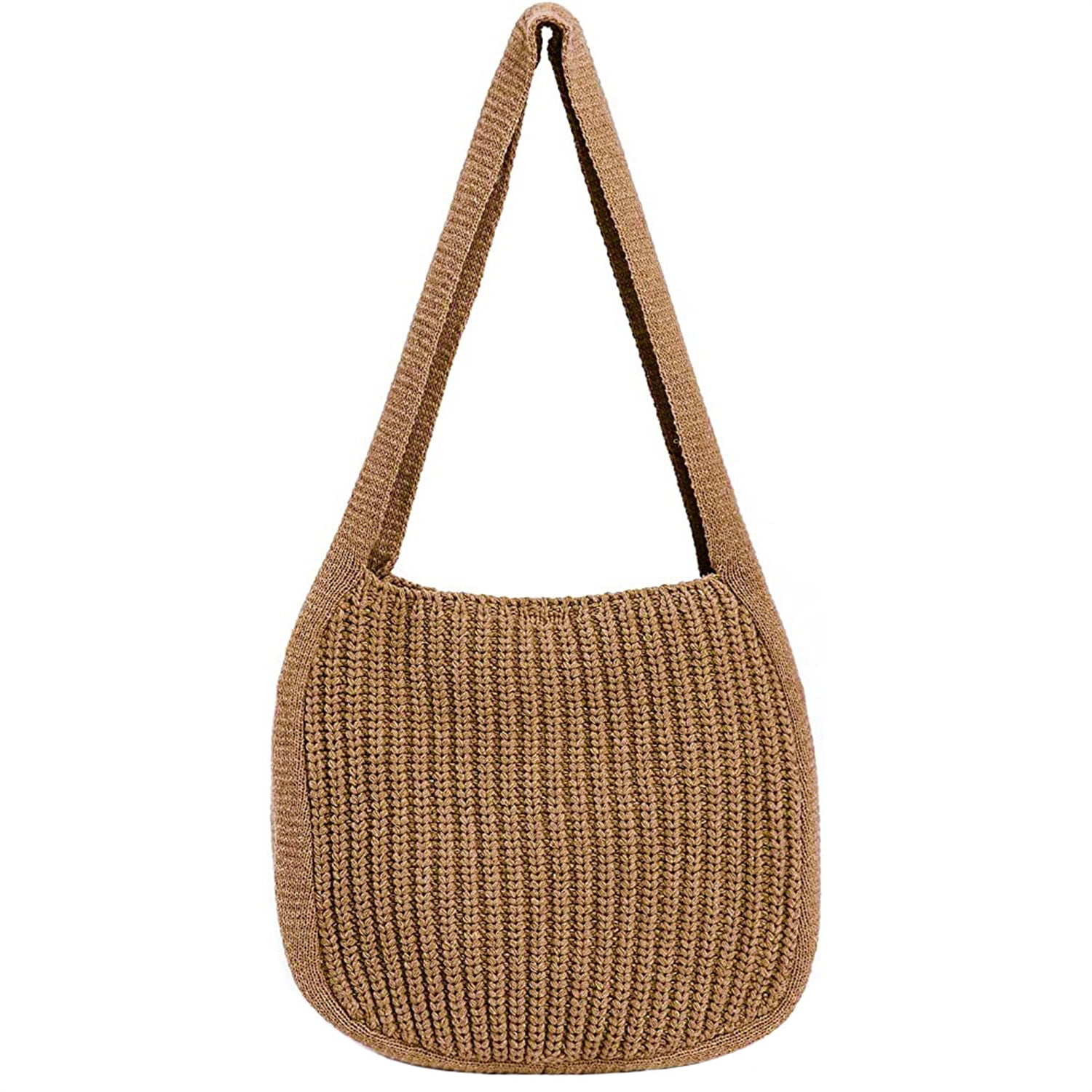 Woven Straw Shoulder Bag Crossbody Bag Crochet Macrame Crossbody