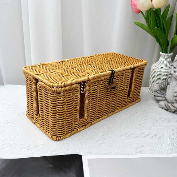 Woven Style Storage Box with Lid