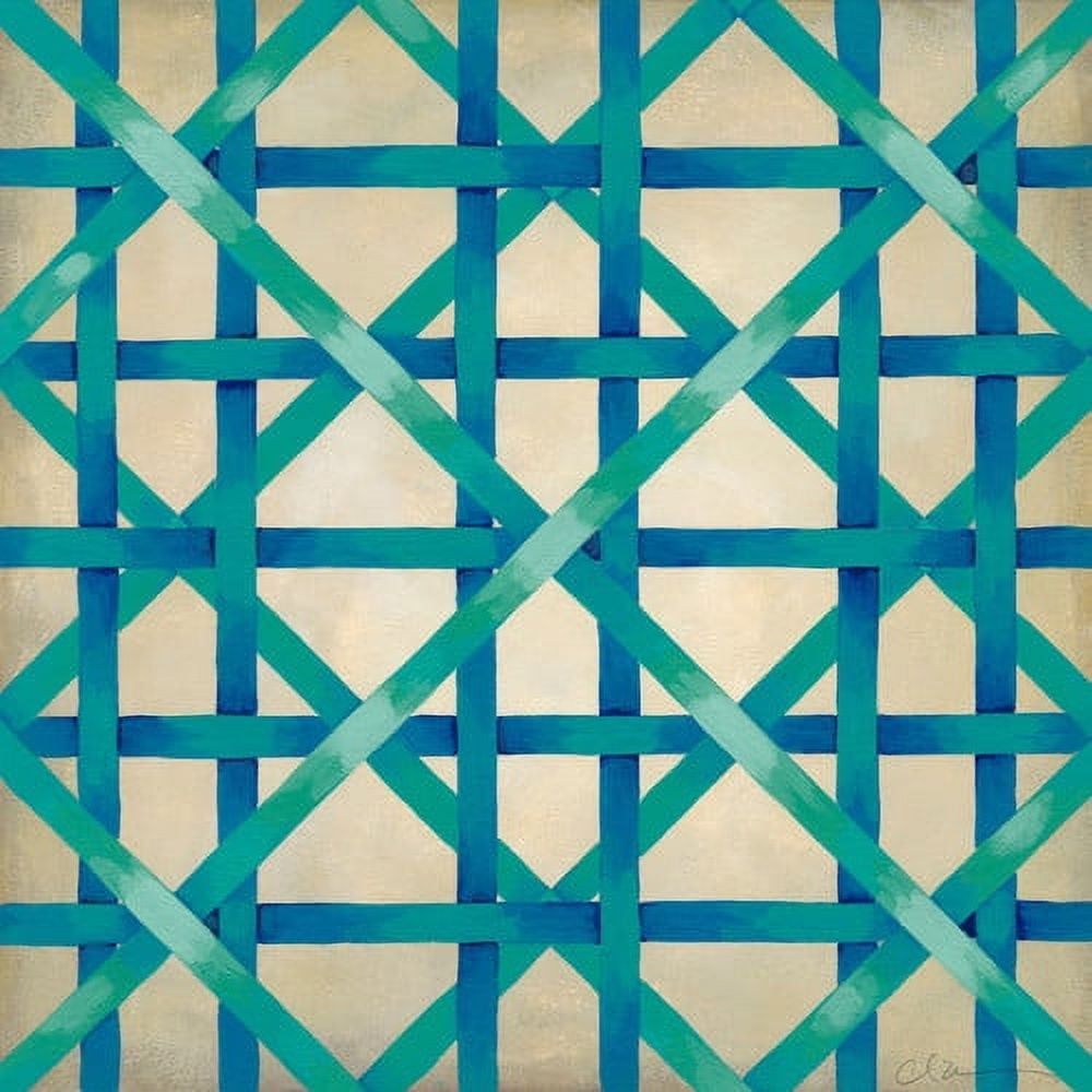 "Woven Symmetry I" Painting Print on Wrapped Canvas