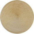 thumbnail image 1 of Woven Table Placemat, Heat Resistant Dining Table Mat, Waterproof Oil Proof Kitchen Pad, Washable Non Slip Table Protector, Reusable Round Placemat for Home Restaurant Dining Decor, 1 of 2