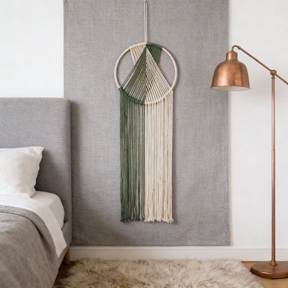 Woven Tassel Tapestry,Modern Chic Wall Decor,Two-color woven tapestry,Woven Tassel Tapestry,Boho Macrame Wall Hanging for Apartment Dorm Living Room Bedroom Nursery Backdrop