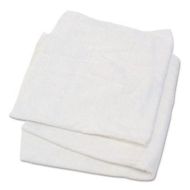 Woven Terry Rags, White, 15 X 17, 25 Lb/Carton - Walmart.com