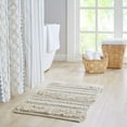 thumbnail image 1 of Woven Texture Stripe Bath Rug 22x58 Inches Natural, INK+IVY Asher Boho Hand-Woven Bathroom Runner Rug, Non-Slip Latex Backing Machine Washable for Bathroom Decor, 1 of 11