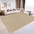 thumbnail image 1 of Woven Textured Washable Area Rug, Non Slip Pet Friendly Rug, Stain Resistant Low Pile Indoor Carpet for Living Room Bedroom Kitchen, Durable Absorbent Non-Shedding Rug for High Traffic Areas, 1 of 5
